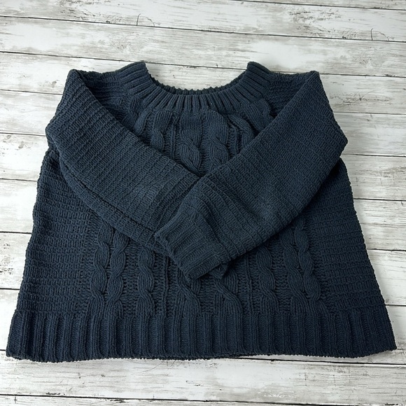 AMERICAN EAGLE crop knit sweater SZ S - Picture 2 of 8